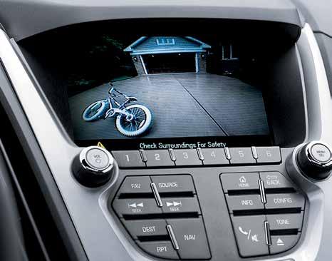 1 2 3 4 ALWAYS SERIOUS ABOUT SAFETY. 1. The available rear vision camera projects an image, when in Reverse, of what s behind your Equinox onto the 7-inch diagonal color touch-screen display.