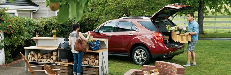 overhead obstacles. 2. The 60/40 split-folding rear seat provides additional cargo-carrying flexibility. 3.