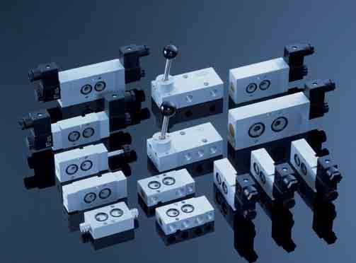 pilot actuated valves Extensive range of 3/2, 5/2 and 5/3