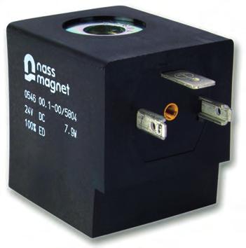 SOLENOID COIL Width: Connection type: Moulding material: 6 mm form A EN 70-80-A thermoplastic General Data Voltage tolerance ± 0 % Ambient temperature - 0 C to + C Relative duty cycle 00 %