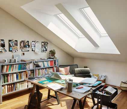 mood? Solution VELUX Skylights shed natural light into workspaces. Work better, study harder with the right amount of natural light.