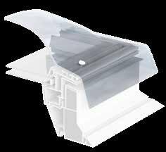 PVC profile CFP Flat roof skylight CVP Flat roof manual venting skylight Available as large as 5' x 5'.