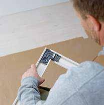 Assemble moulding 3. Install mounting clips to skylight drywall groove 4. Measure and cut panels to proper depth and join to moulding 5.