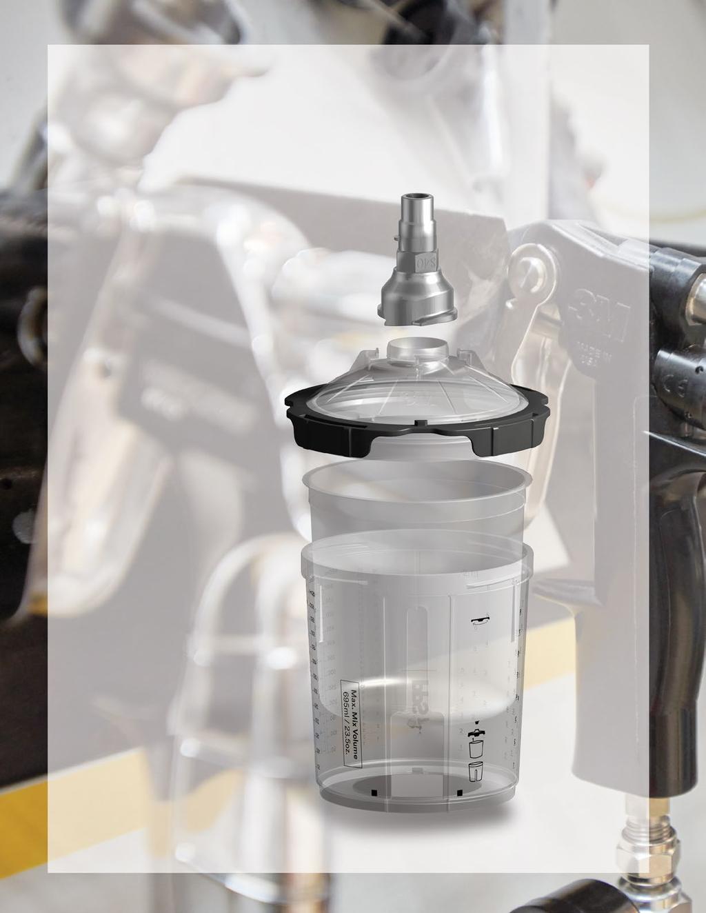 The 3M PPS Series 2.0 Spray Cup System Reinvented from connection to cup. Improved six ways.