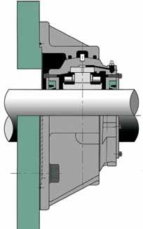 perfect surface for chocking compound Jacking screws enable simple alignment of bearings along shaft Saving costs on bulkhead sealing: Cooper Flanges Flanges allow simple mounting of Cooper bearings