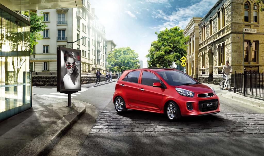 Bring new colour to life Zipping through the city just got even more exciting. Petite yet plucky, the Kia Picanto is big on fun.