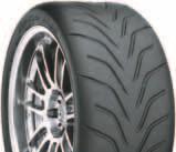 PERFORMANCE STREET LEGAL COMPETITION TIRE UTQG 100 AA A High-modulus sidewall (30/35/40 series) Jointless cap and edge ply High-modulus bead Apex compound High grip race compound tread Jointless bead