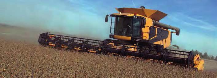 Grain header The flexible cutter bar system enables the header system to closely follow the ground in even the toughest terrain changes.