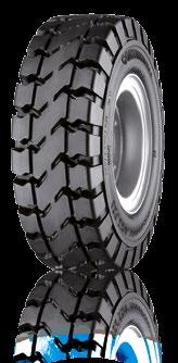equipment, especially tow tractors > > Ribbed tread design to minimize
