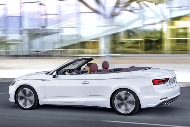 A5 Convertible has been revealed ahead of its public debut