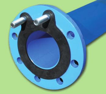 Flange Gaskets Type RFG 4 pipes Product information Rubber Flexible Gasket RFG 4 pipes made of elastomer material with fixing eyelets to be assembled in pipeline flanges.