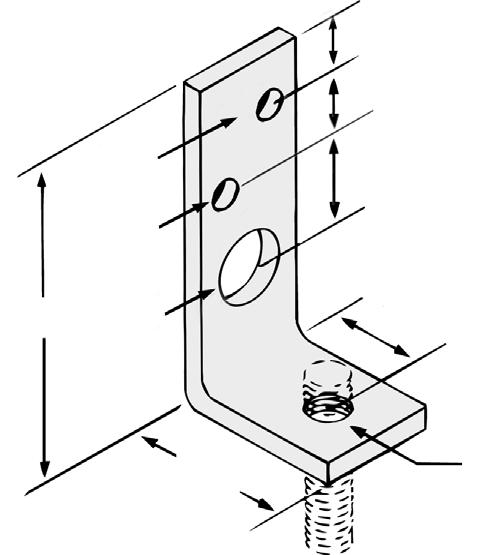 Upper Attachments Designed for attaching hanger rod to the side of wooden beams or walls. Normally secured in place with Fig. 48 wood drive screw.