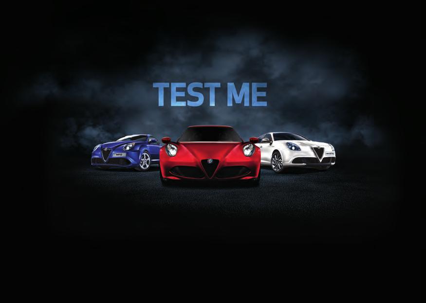 THE ALFA MITO, GIULIETTA OR 4C UP TO 1,500 ADDITIONAL CONTRIBUTION Apply For Your Test Me Voucher * 750 Test Me contribution available on new Alfa MiTo, 1,250 on Alfa Giulietta and 1,500 on Alfa