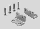 Accessories Foot mounting HNA Material: HNA: Galvanised steel HNA- -R3: Steel with protective coating Free of copper and PTFE RoHS-compliant Dimensions and ordering data For size Stroke AB AH A0 AT