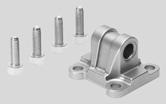 Accessories Swivel flange SNCL Material: SNCL: Die-cast aluminium Free of copper and PTFE RoHS-compliant Dimensions and ordering data For size Stroke CD EW FL L MR XC [mm] H9 h12 0.2 32 15 139.
