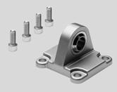 Accessories Swivel flange SNCS Material: SNCL: Die-cast aluminium Free of copper and PTFE RoHS-compliant Dimensions and ordering data For size Stroke CN E EP EX FL LT MS RA TG XC [mm] 0.2 0.