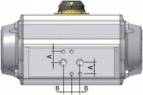 There are standards for the contact interfaces of a rotary actuator, e.g.