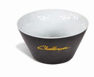 12 CHALLENGER WORLD [01] [02] [03] [04] 01 CARBON LOOK CEREAL BOWL Challenger cereal bowl in carbon optics. For the most important meal of the day.