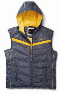 CHALLENGER WORLD 7 [03] [04] [05] [06] 03 MEN S BODYWARMER Light and warm, padded bodywarmer with robust front zip and comfortable warm hood.