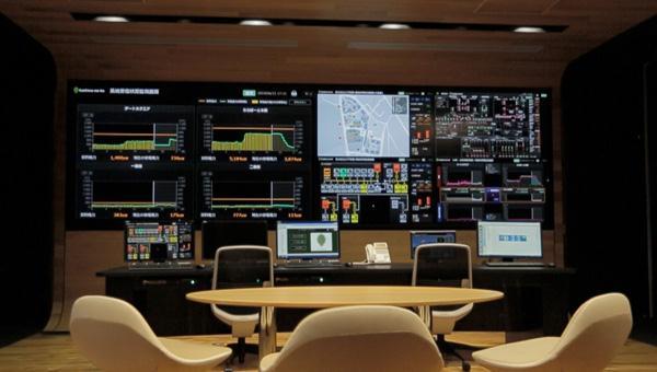 AEMS Operation Center Energy management system that is central to Kashiwa-no-ha Smart City.