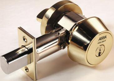 The ASSA 6000 Series deadbolt is designed to withstand any form of physical attack including drilling, prying, driving, or pulling.
