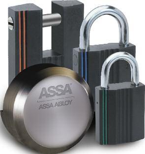 ASSA manufactures high security padlocks in three classes, all of which can be integrated into any new or existing ASSA master key system.