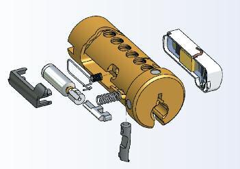 This unique technology provides a high security key and cylinder combination requiring no power source of any kind at the opening.