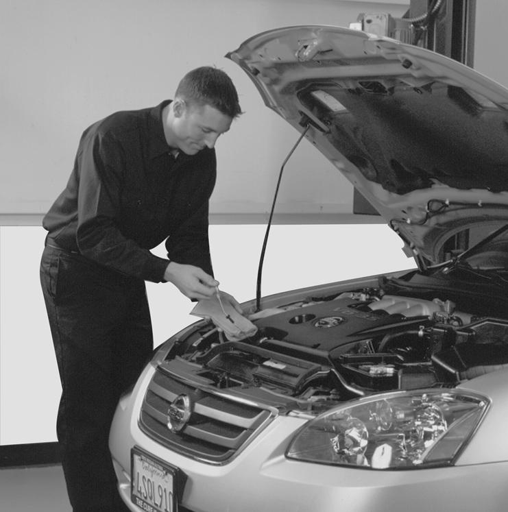 WHY NISSAN SERVICE? * GENUINE SERVICE 4 To safeguard the quality, reliability and safety of your vehicle, an authorized Nissan dealer is recommended for maintenance or repair.