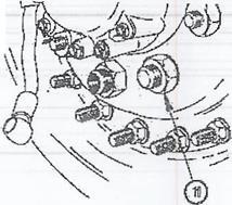 Nte: Studs and lug nuts n left side f vehicle have left-hand threads. Turn lug nuts t right t lsen, and turn left t tighten.
