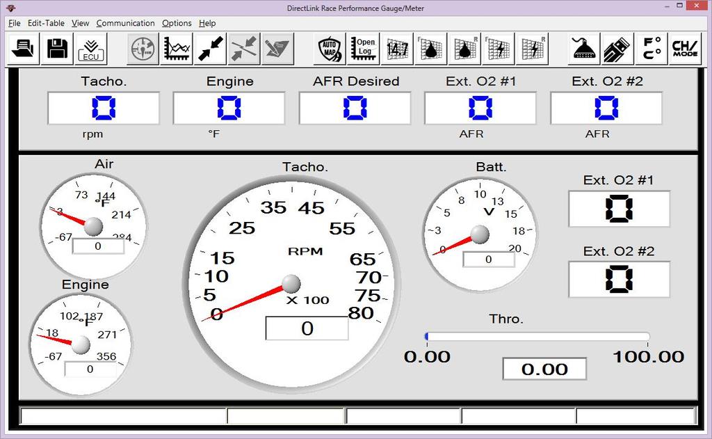 9. Monitor Real-time Data (Gauges/Meter Display) 9.1 Monitor Data Monitor the Real-time data with Gauges/Meters display.