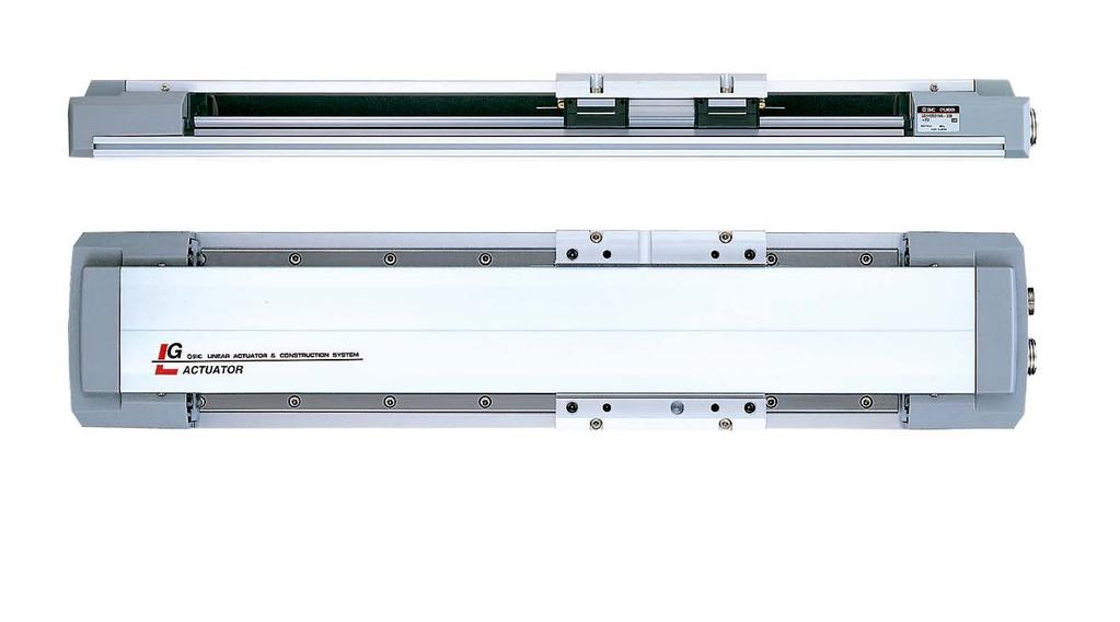 LG1 Low Profile Electric Actuator Basic Specifications Up to 30 kg Up to 1000 mm/s 100, 200, 300, 400, 500, 600, 00, 800, 900, 1000, 1200 mm AC Servomotor Contact SMC for detailed specifications and