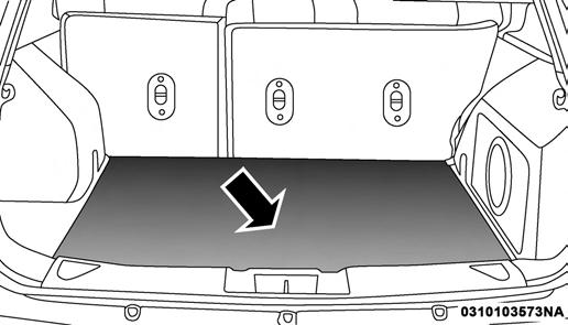 76 GETTING TO KNOW YOUR VEHICLE Using the handle, pull the cover toward you and guide the rear cover posts into the guides located on both sides of the rear trim panel.