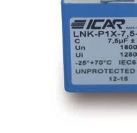 10 LNK P1X VERY LOW INDUCTANCE SMALL SIZE RESIN COMPLIES WITH REQUIREMENT R22, HL2 ACCORDING TO EN 45545 Failure rate: 100 FIT Operating Temperature -40 C / +70 C Maximum hot spot 85 C Rated DC