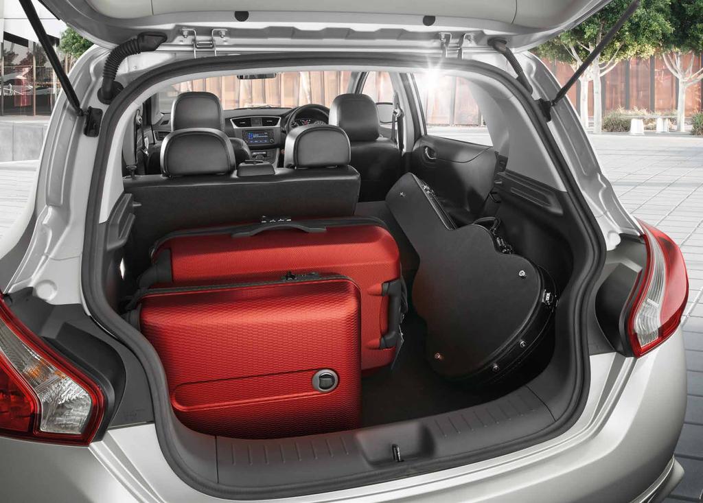 MORE THAN FOUR WAYS ABOUT IT The all-new Nissan Pulsar Hatch comes with 60/40 split fold seating, giving you versatility and more