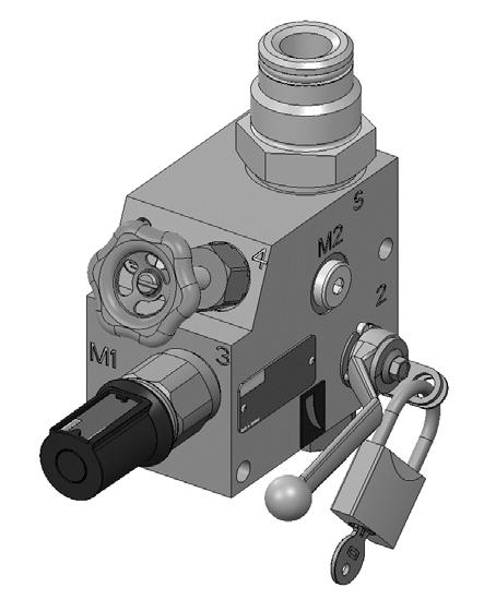 (open or closed) "SO104" shut-off device with one shut-off position (closed)