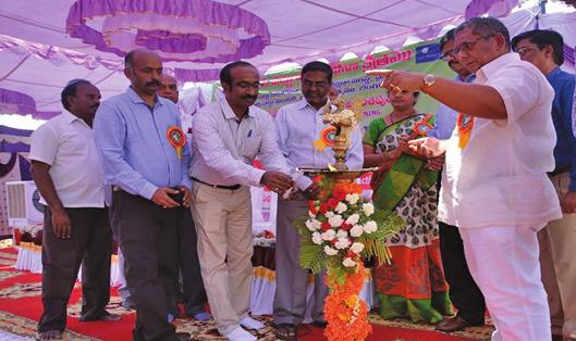 Training Institute (CSR & TI) (CSB), Mysuru at Hindupur on March 29, 2016 in which CSR & TI had distributed the sericulture