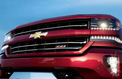 1. STRONG FROM ANY ANGLE. Silverado has a sculpted hood that adds depth and strength to the muscular front end.
