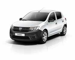 Equipment CORE FEATURES - available on ALL versions of New Dacia Sandero Exterior Features Chrome front grille strip Tinted windows Safety 3 x 3-point rear seatbelts Anti-lock braking system (ABS)