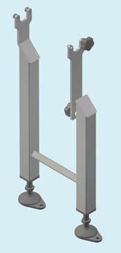 Support Stands do not require mounting brackets Straight Conveyor Fixed Foot Model 7600 Ultimate Straight Conveyors Conveyor Length Number of Supports 6 (0.8m) - 2 (.4m) 2 (.4m) - 252 (6.4m) 25 (6.