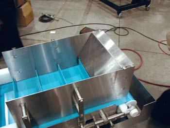 conveyor and reduce product waste during quick-filling of conveyors.