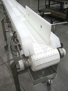Engineered Applications Drip Pans Wire Belt Conveyors Control product spillage and reduce cleaning time with drip pans.