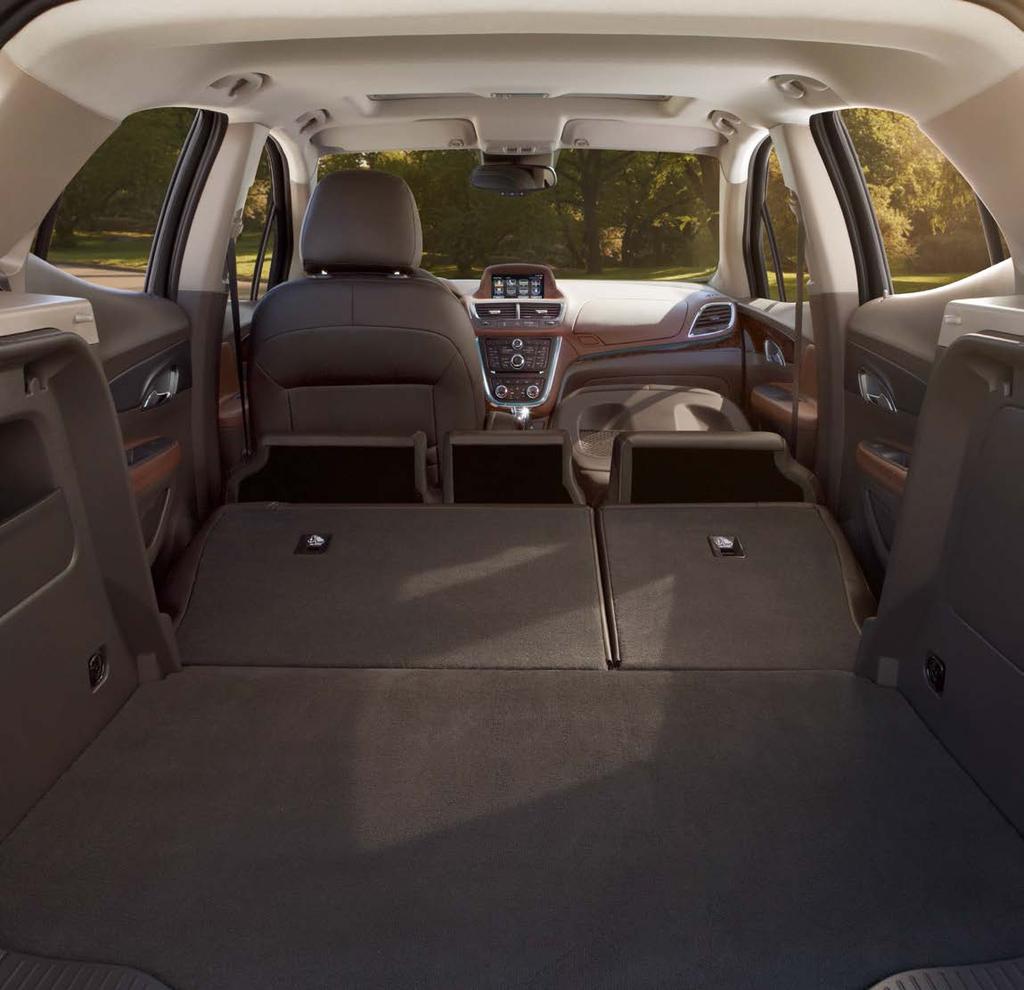 Quickly lower the second-row seats to create a flat surface ideal for the errand. Driving friends to dinner?