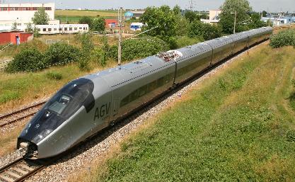 The Race for Speed Alstom built AGV high speed train.