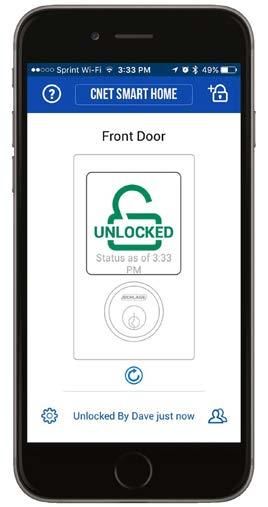Features and Benefits Works with iphone, ipad and ipod touch by using Bluetooth Smart technology Built-in alarm technology senses potential door attacks