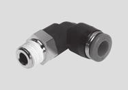 Wide selection of push-in fittings for pneumatic applications with a temperature range up to 80 C and a pressure range up to 14 bar. Tubing O.D.