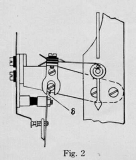 An eccentric stud S is provided which changes the setting of the fingers in relation to the cam pin on the second hand bushing, causing the contact to be made for a longer or shorter period.