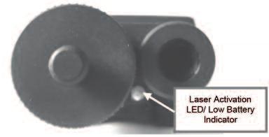 Figure 3-4 Laser Activation LED / Low Battery Indicator 3.2.