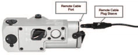 3.2.f Adjusters Figure 3-5 Installation of Remote Cable Switch CAUTION DO NOT over adjust the adjusters by forcing them beyond their end of travel.