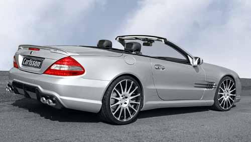 Open Air by perfection SL-Class (R 230) with wheel design 1/14 RS in 8,5 x 19 and 9,5 x 19 Carlsson Sport Package consists of: Carlsson Chronograph Classic at no charge Carlsson Sport Rear Silencer