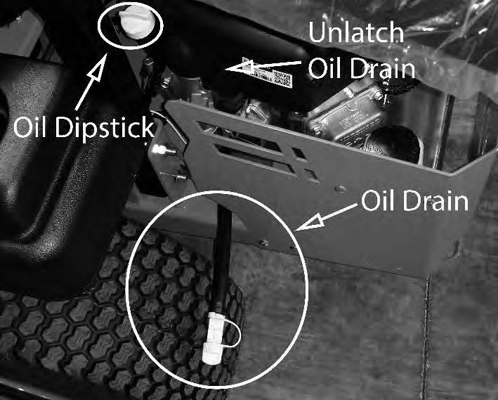 ) ) The oil filter is located on the right side of the engine. Clean area around oil filter. Place a container under the oil filter to capture any oil and remove filter.